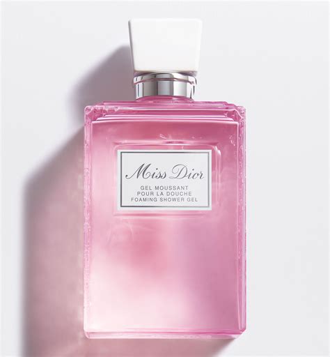 miss dior shower gel and body lotion